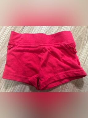 George Bright Red Knit Infant Shorts